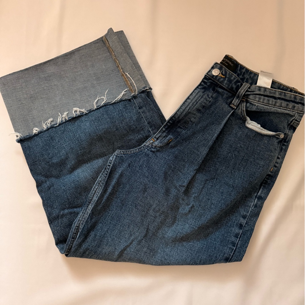 Banana Republic Tall Wide Leg Crop Denim